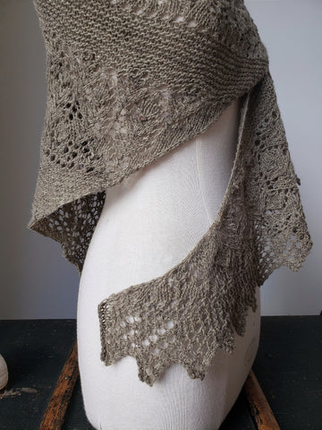 Milk Thistle Shawl Knit Pattern