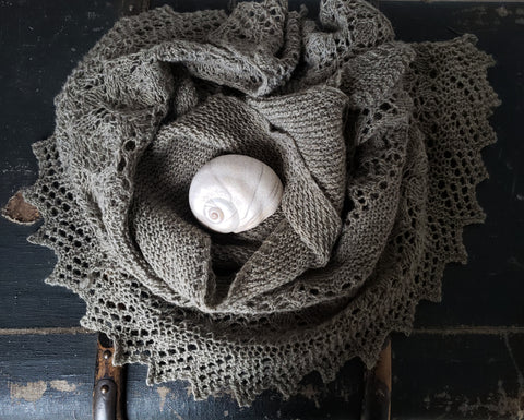 Milk Thistle Shawl Knit Pattern