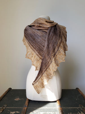 Faded Linen Shawl Knit Pattern
