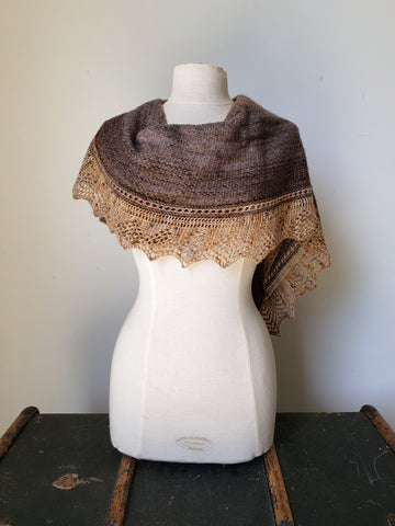 Faded Linen Shawl Knit Pattern