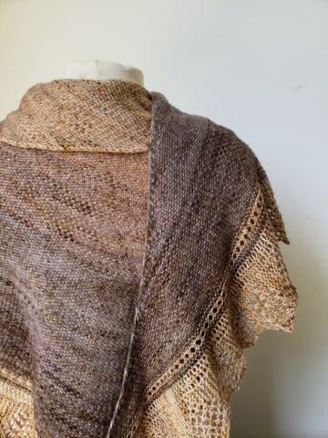 Faded Linen Shawl Knit Pattern