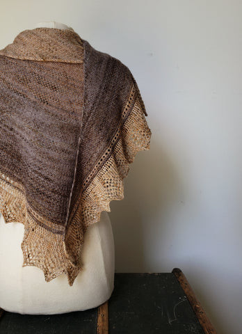 Faded Linen Shawl Knit Pattern