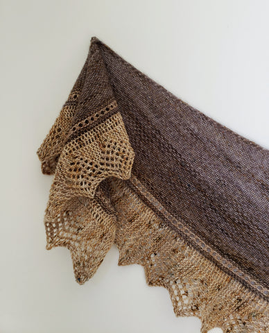 Faded Linen Shawl Knit Pattern