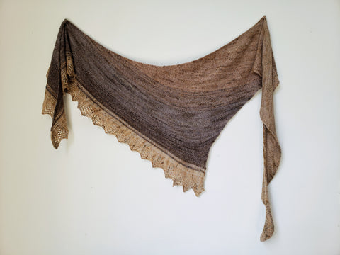 Faded Linen Shawl Knit Pattern