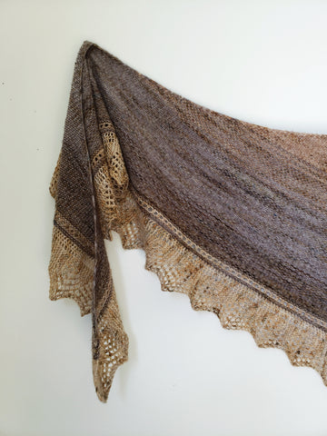 Faded Linen Shawl Knit Pattern